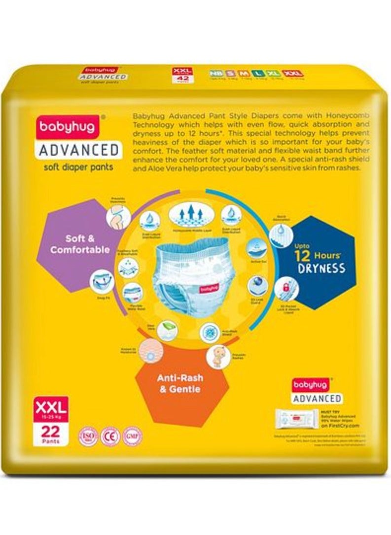 babyhug - Babyhug Advanced Pant Style Diapers with Aloe Vera, Size 6 - 22 Pieces - Image 1