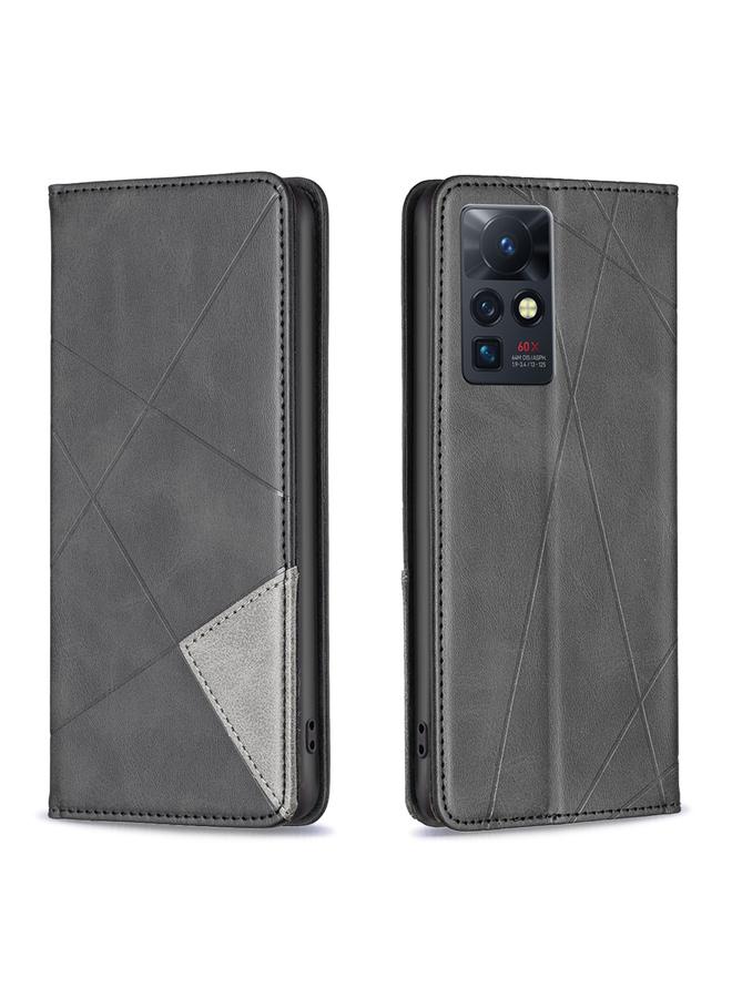 زبون جراب لهاتف Infinix Zero X / X Pro، جراب جلدي مغناطيسي منشوري غير مرئي - Image 1