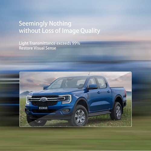 XXCIWP Only for 2025 2026 Ford Ranger LARIAT/Raptor Screen Protector for Ford Ranger 2026 2025 2024 Accessories 12Inch TouchScreen Clear Display Protector Film infotainment screen protector Tempered Glass 12'' - Image 5
