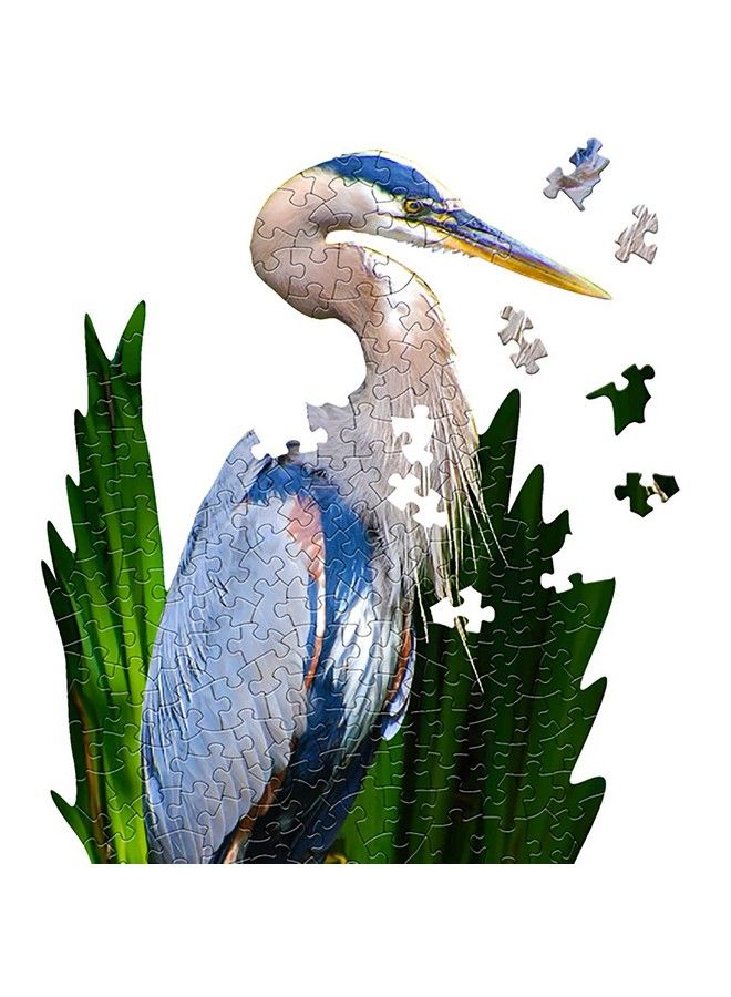 Madd Capp Madd Capp Blue Heron 300 Piece Jigsaw Puzzle For Ages 10 And Up 6021 Unique Shaped Border Challenging Random Cut Deluxe Five Sided Tamperproof Box Includes Educational Madd Capp Fun Facts  - Image 5