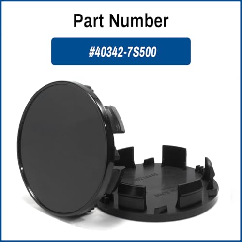 GTOWNWORKS 85MM Wheel Center Cap for Nissan 2004-2021 Titan 2004-2021 Armada Rim Hubcap Replacement Covers, 4 PCS, Black, OD: 3.34In, ID: 3.07in - Image 3