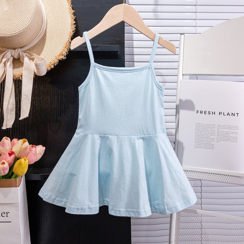 Summer Baby Girl'S Short Skirt With Sling Korean Style Girl'S Western Style Princess Skirt Children'S Skirt Dress Children'S Wear - Image 5