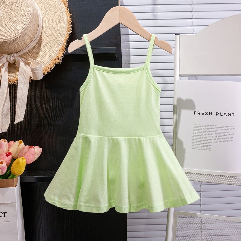 Summer Baby Girl'S Short Skirt With Sling Korean Style Girl'S Western Style Princess Skirt Children'S Skirt Dress Children'S Wear - Image 4