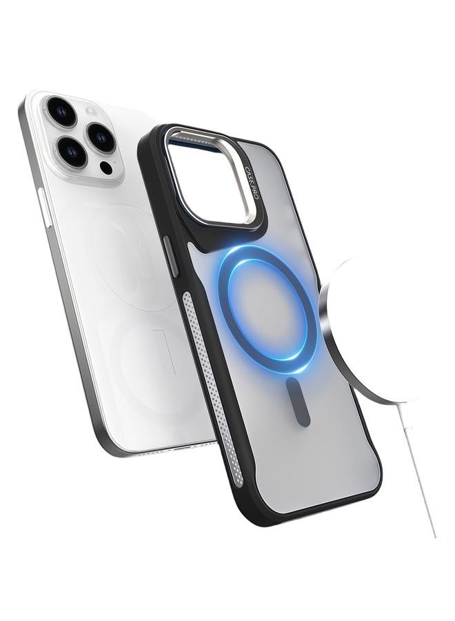 Zaboon Case For iPhone 13 Pro Max / 12 Pro Max Metal Bracket MagSafe Magnetic Phone Case - Image 1