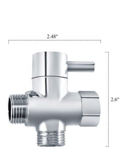 Cool Baby 3 Way Shower Diverter Valve,Solid Brass Shower Arm Diverter Valve ,for Hand Held Shower Head ,and Fixed Spray Head,G1/2 Bathroom Universal Shower System Replacement Part.  - Image 2