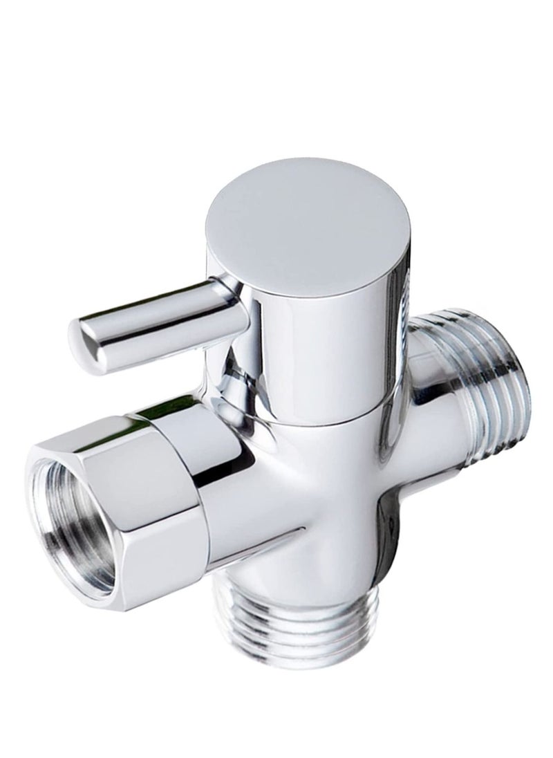 Cool Baby 3 Way Shower Diverter Valve,Solid Brass Shower Arm Diverter Valve ,for Hand Held Shower Head ,and Fixed Spray Head,G1/2 Bathroom Universal Shower System Replacement Part.  - Image 1