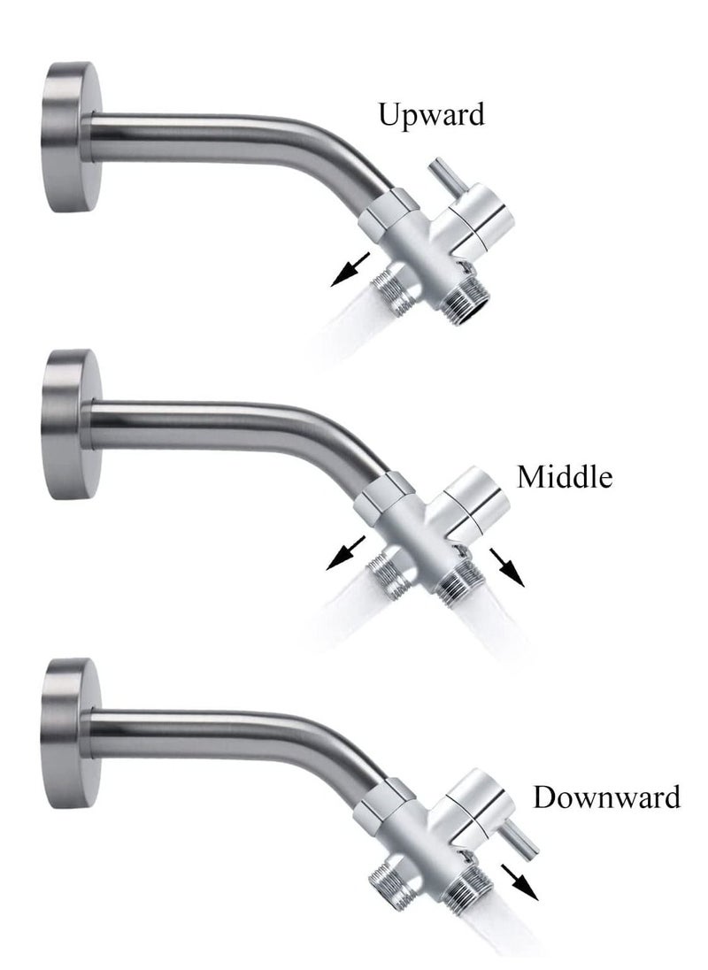 Cool Baby 3 Way Shower Diverter Valve,Solid Brass Shower Arm Diverter Valve ,for Hand Held Shower Head ,and Fixed Spray Head,G1/2 Bathroom Universal Shower System Replacement Part.  - Image 4