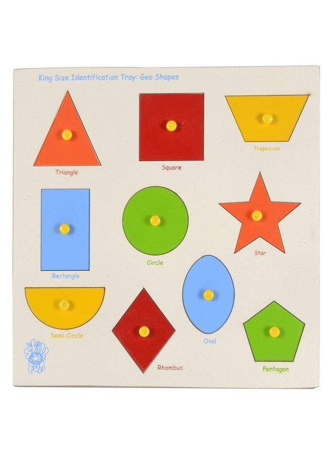 Skillofun Star & Shapes Puzzle Blocks For Kids 1 Year Old Boy Or Girl | Learning Toys For 1+ Year Old | Shape Sorter Toys For Kids | Montessori Toys For 1+ Year Old | Wooden Toys - Image 2