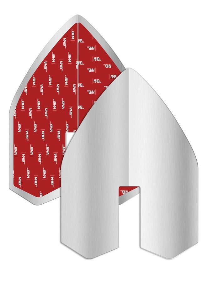 AHIER 2 Pack Boat Keel Guard, Keel Guard for Fiberglass Boats Notched Stainless Steel Boat Bow Protector with Strong Adhesive for Protection Ships Yachts from Wear and Scratches - Image 1