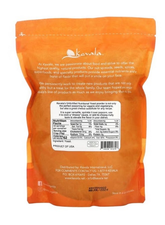 Kevala Unfortified Nutritional Yeast Powder 1.5 lb 680 g - Image 2
