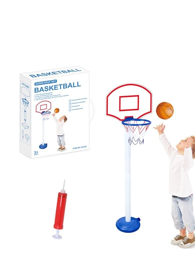 TRAMPOLINEPRO Adjustable Basketball Stand Basket Holder Hoop For Kids Easy To Carry and Grow To Kids Skills  - Image 3