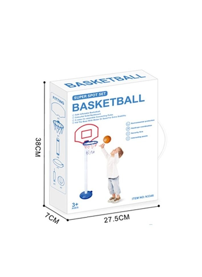 TRAMPOLINEPRO Adjustable Basketball Stand Basket Holder Hoop For Kids Easy To Carry and Grow To Kids Skills  - Image 4