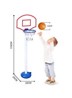 TRAMPOLINEPRO Adjustable Basketball Stand Basket Holder Hoop For Kids Easy To Carry and Grow To Kids Skills  - Image 1