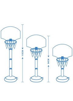 TRAMPOLINEPRO Adjustable Basketball Stand Basket Holder Hoop For Kids Easy To Carry and Grow To Kids Skills  - Image 2