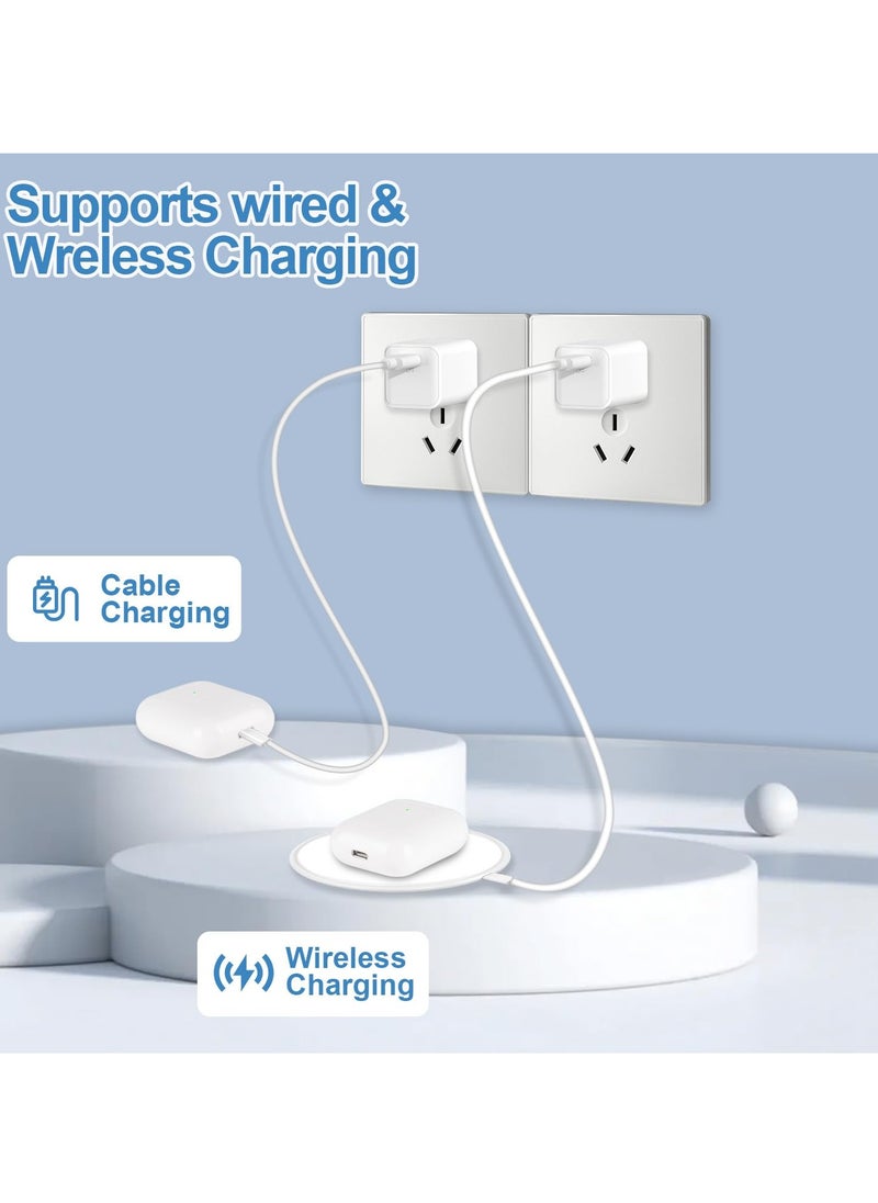 Generic Replacement Wireless Charging Case for AirPods 1st and 2nd Gen, Bluetooth Pairing Button, Charger Case Only, No Earbuds Included  - Image 2