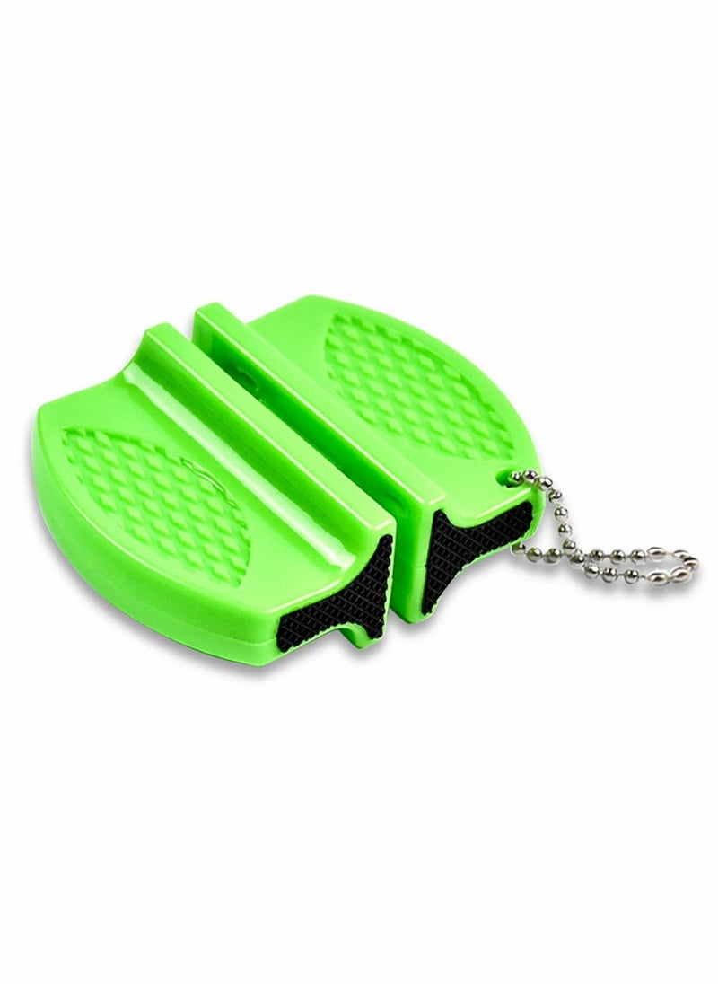 Excefore Knife Sharpener Mini Kitchen Blade Sharpening Tool to Restore Non-Serrated Knife, Portable Double-Sided Knife Sharpening Gadget for Hardened Knives Global Bread Knives Hunting Knives Scissor  - Image 1