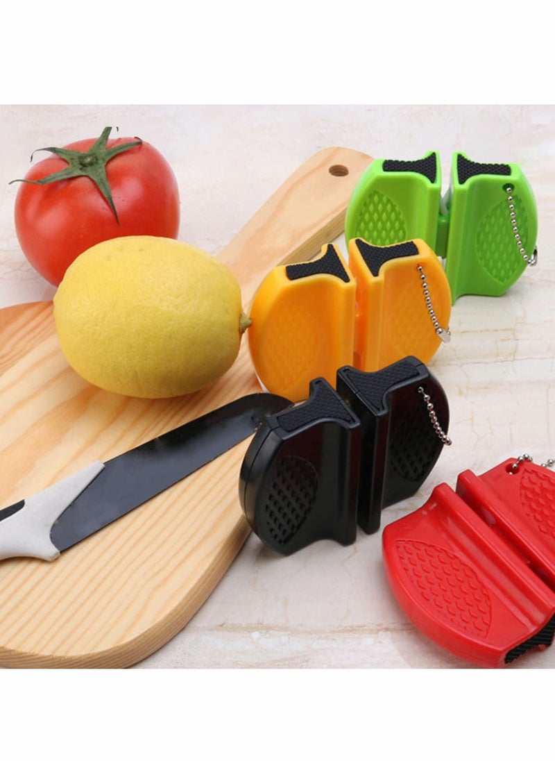 Excefore Knife Sharpener Mini Kitchen Blade Sharpening Tool to Restore Non-Serrated Knife, Portable Double-Sided Knife Sharpening Gadget for Hardened Knives Global Bread Knives Hunting Knives Scissor  - Image 5