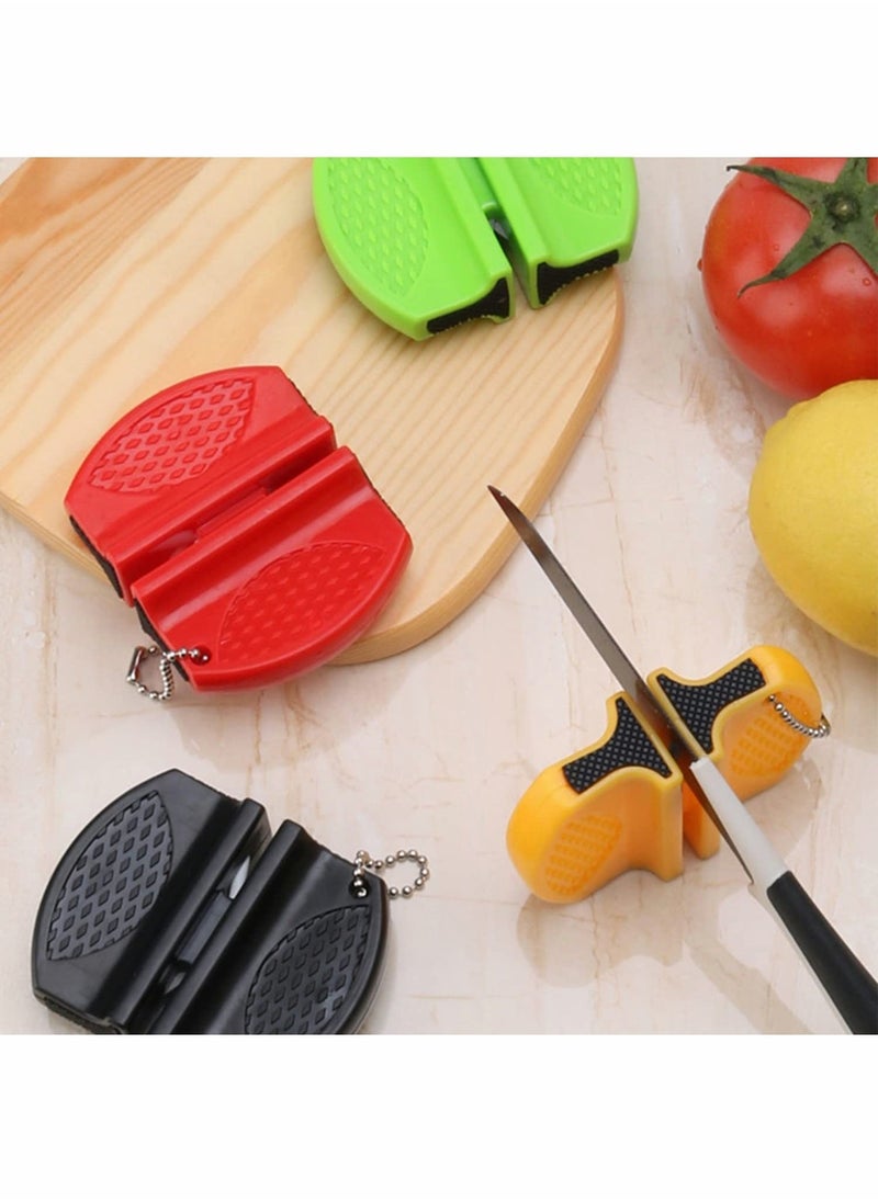 Excefore Knife Sharpener Mini Kitchen Blade Sharpening Tool to Restore Non-Serrated Knife, Portable Double-Sided Knife Sharpening Gadget for Hardened Knives Global Bread Knives Hunting Knives Scissor  - Image 4
