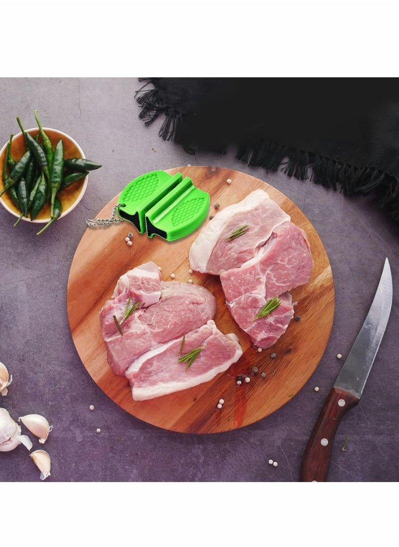 Excefore - Knife Sharpener Mini Kitchen Blade Sharpening Tool to Restore Non-Serrated Knife, Portable Double-Sided Knife Sharpening Gadget for Hardened Knives Global Bread Knives Hunting Knives Scissor - Image 1