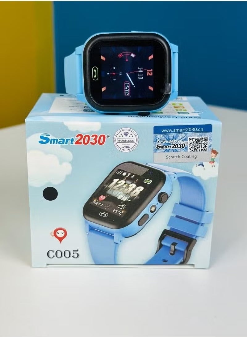 Smart 2030 ساعة ذكية للأطفال، هدايا للفتيات والفتيان من 3-14 سنة، تشمل فتحات بطاقة SIM، إمكانية الرد/الاتصال، ساعة ذكية للأطفال بكاميرا تعمل باللمس عالية الدقة - Image 1