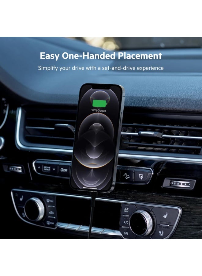 THRONE PREMIUM Magnetic Wireless Car Charger 15W Fast Charging Car Mount Holder for iPhone Samsung Air Vent - Image 4
