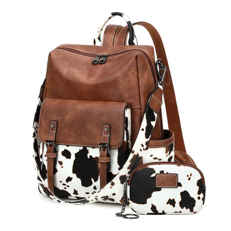 AGLOD Backpack Purse for Women PU Leather Back Packs Designer Ladies Shoulder Bag Fashion Faux Work Travel Handbags - Image 1