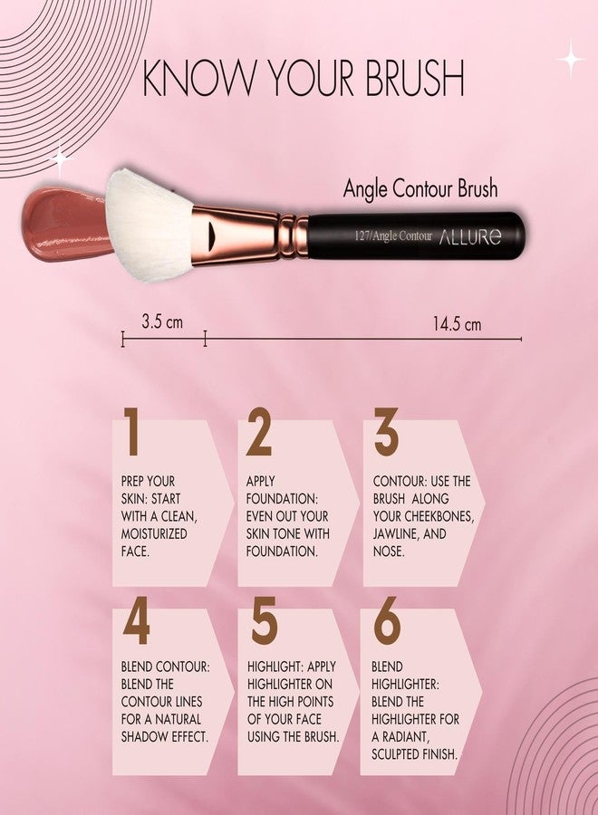 Allure Angle Contour Brush, 25 G, Rose Gold - Image 3