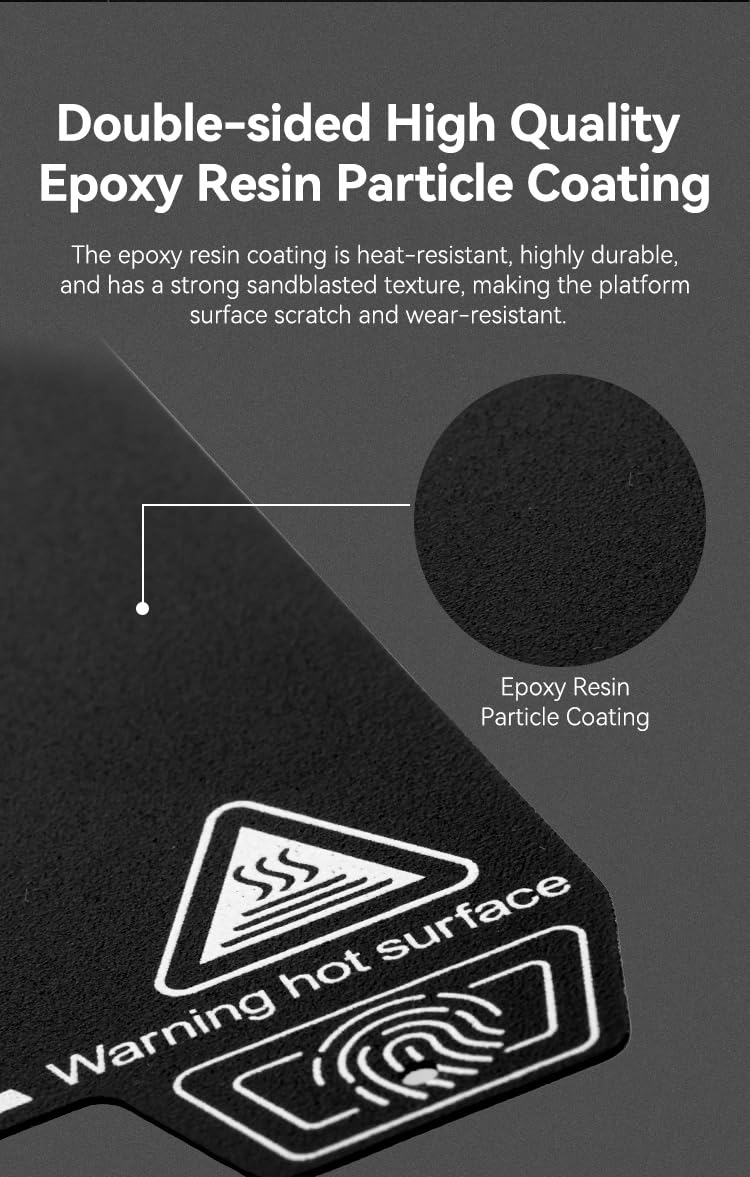 Lokkr Creality Upgraded Epoxy Resin Printing Platform 235 * 235mm, Magnetic Flexible Steel Plate, 3D Printer Platform for Ender-3 SE/3 KE/K1/Ender-3 S1/5 S1/3 S1Pro/3/3 Pro/3S/3V2/Ender-5/5S/5Pro - Image 3