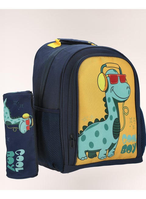Backpack Large 15" With Pencil Case  Dino
