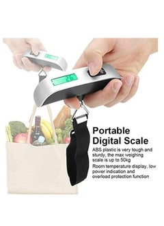 20 20 Planet CARE EVERYDAY LCD Display Portable Digital Luggage Weighing Scale Black/Silver  - Image 2