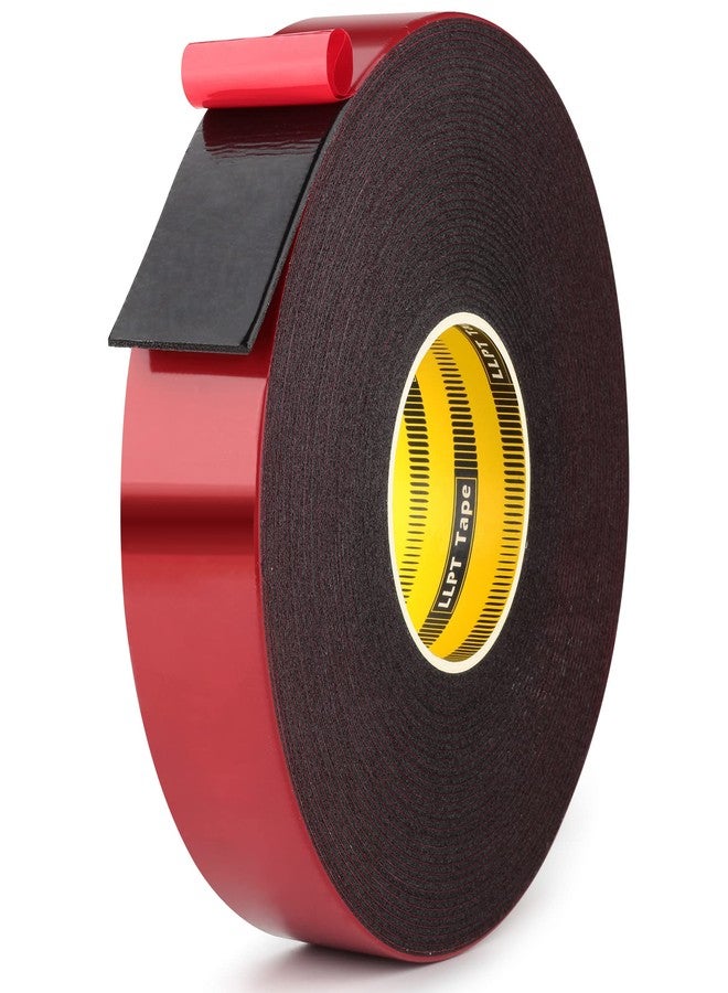LLPT Double Sided Foam Tape 1 Inches x 50 Ft Durable Adhesive Weatherproof for Fill Gaps Attach Bond and Mount Uneven Or Textured Surfaces (T004A) - Image 1