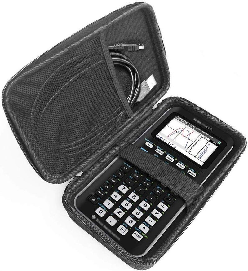 FitSand (TM) EVA Protective Portable Carrying Travel Zipper Storage Hard Case Pouch Box for Texas Instruments TI-84 Plus CE, Texas Instruments, Casio, HP, SainSmart Graphing Calculator - Image 3
