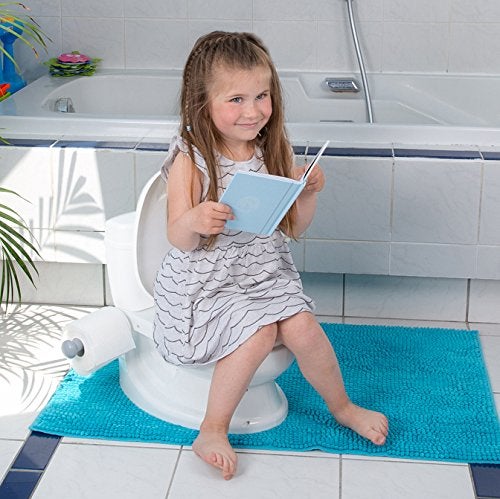 Toylet Potty Training Toilet Seat Toddler Potty Training with Comfy Seat Cover Tank Storage Paper Roll Holder Easy to Empty and Clean Soft Comfortable Potty Trainer for Boys Girls White - Image 4