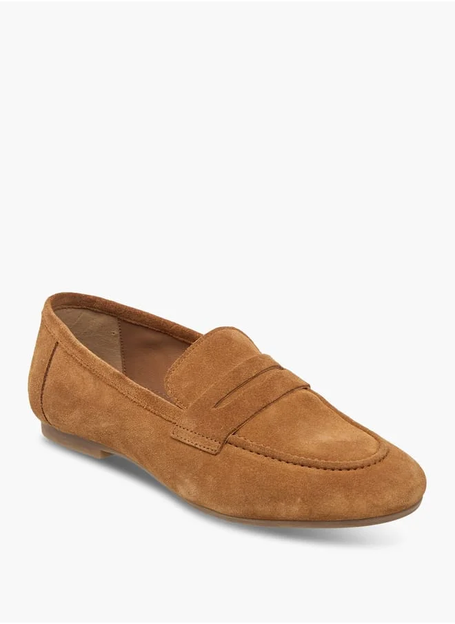 بابريكا Women's Suede Slip-On Loafers