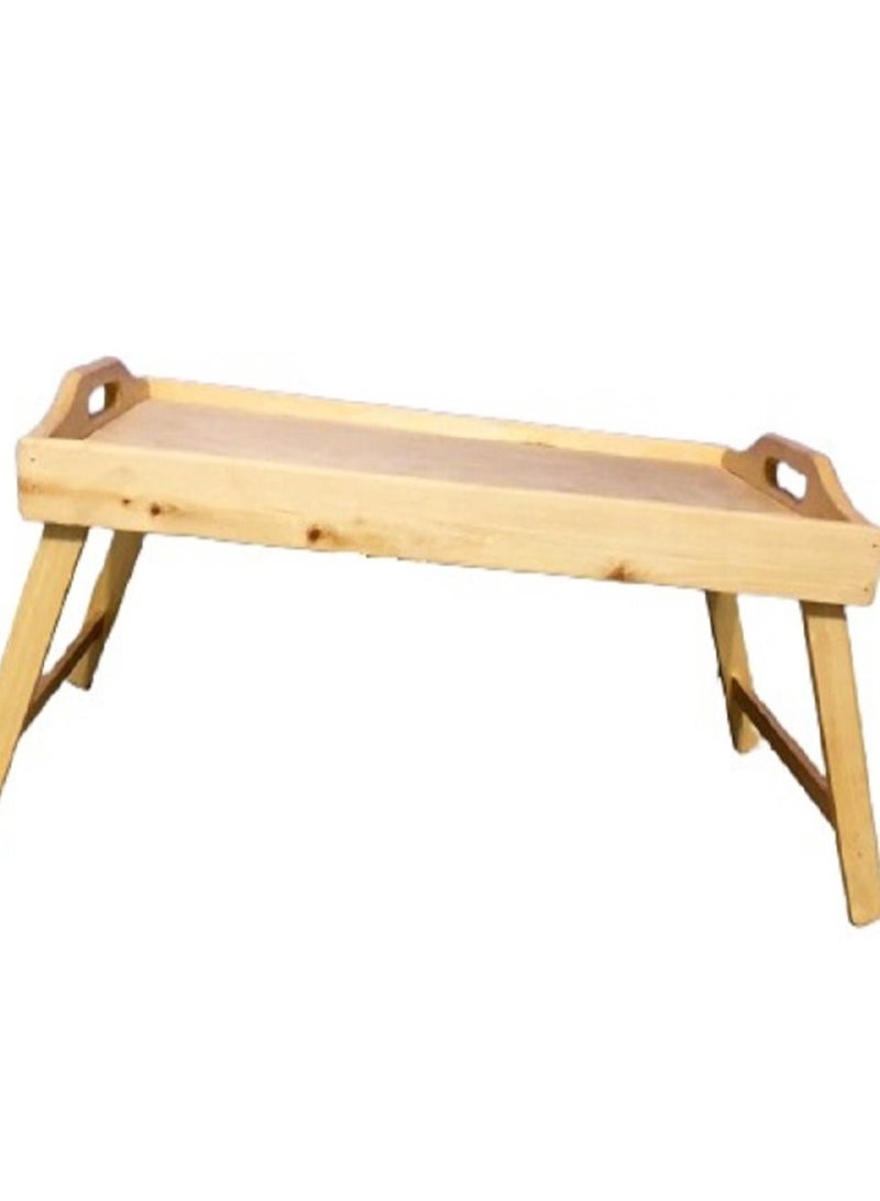 Generic Bed Tray Table, Alyaseen Breakfast Serving Tray with Foldable Legs for Sofa, Bed, Food Eating, Working, Used As Laptop Desk Snack Tray - Image 3