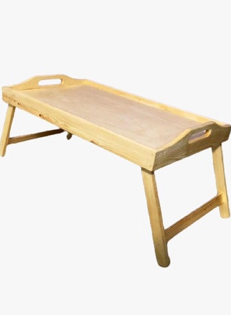 Generic Bed Tray Table, Alyaseen Breakfast Serving Tray with Foldable Legs for Sofa, Bed, Food Eating, Working, Used As Laptop Desk Snack Tray - Image 1