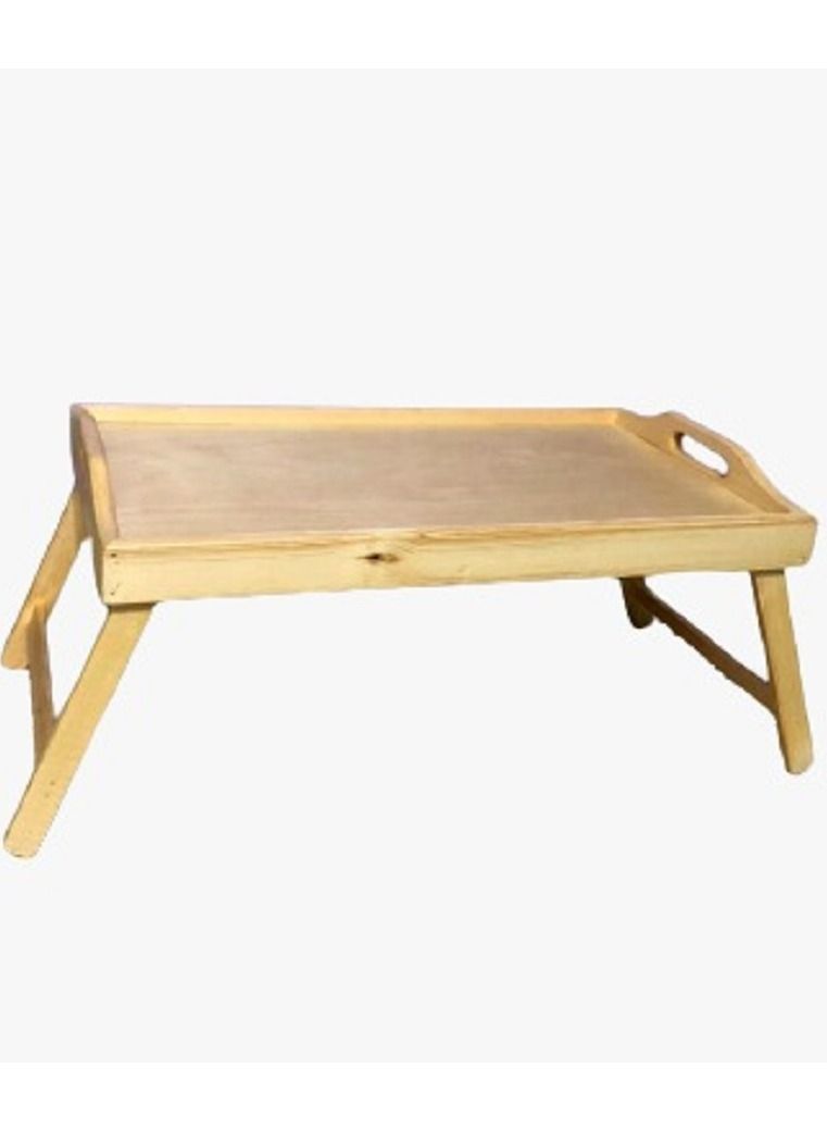 Generic Bed Tray Table, Alyaseen Breakfast Serving Tray with Foldable Legs for Sofa, Bed, Food Eating, Working, Used As Laptop Desk Snack Tray - Image 2