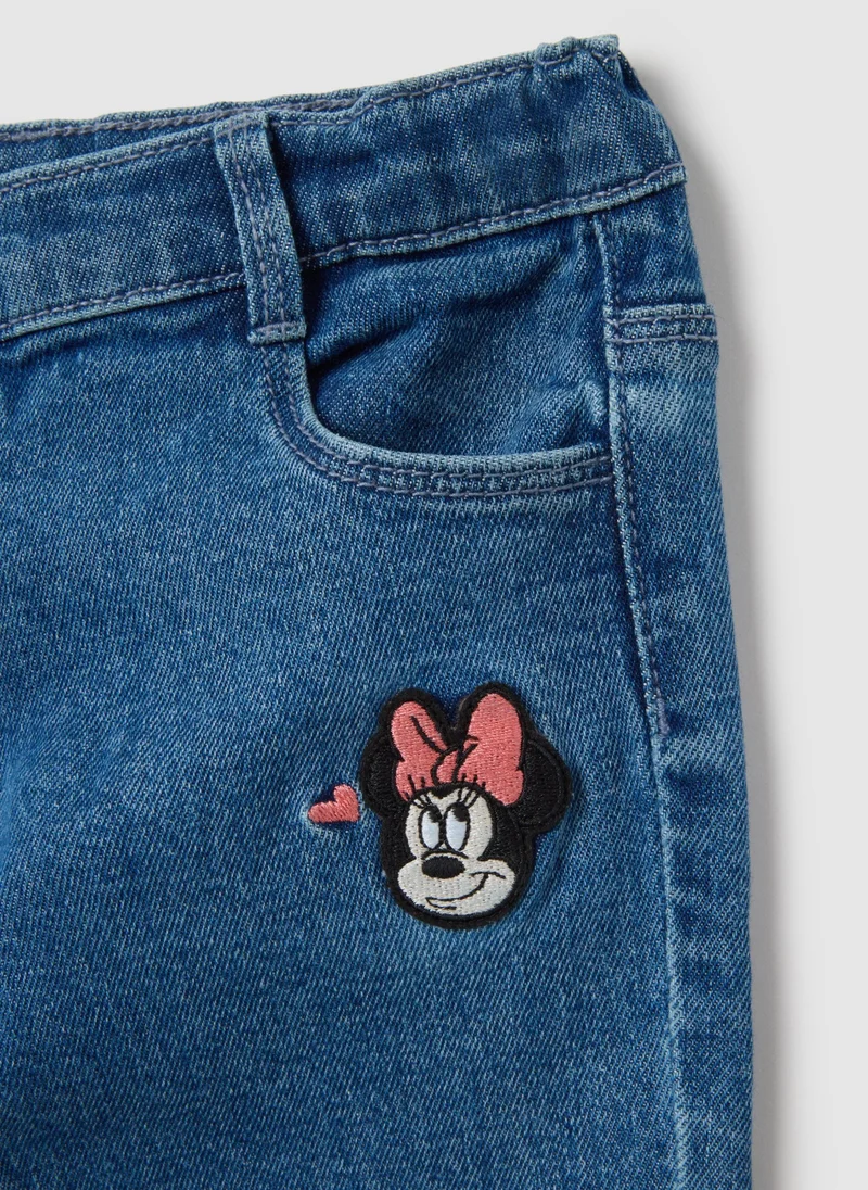Ovs  OVS Stretch Denim Trousers With Minnie for Women | Best Price UAE