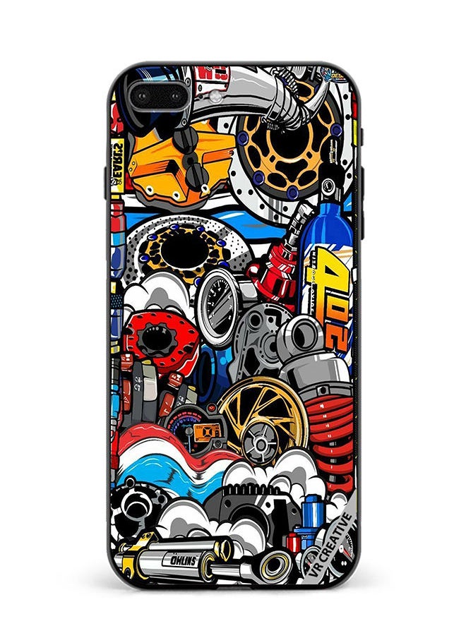VR CREATIVE Protective Case Cover For Apple iPhone 7 Plus/8 Plus Jdm Digital Republic Design Multicolour  - Image 1