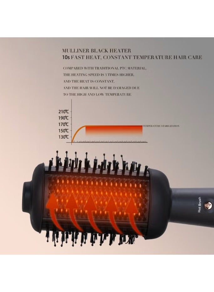 MULLINER Mulliner Ceramic Coated Hair Styling Blow Dry Brush ML-5014 - Image 3