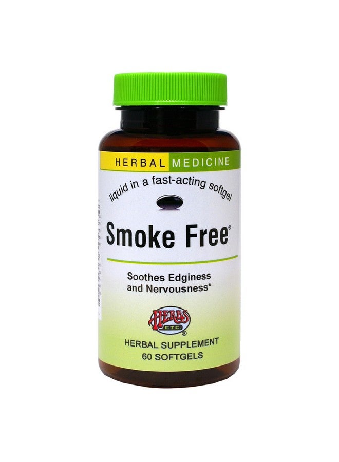 HERBS ETC. أعشاب وغيرها. خالية من الدخان - دعم أثناء الإقلاع - دعم صحي للجهاز التنفسي - يساعد ضد التوتر والمزاج السيء - 60 كبسولة لينة (60 حصة) - Image 1