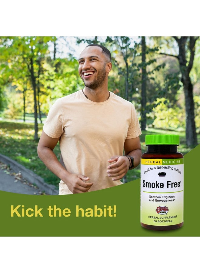 HERBS ETC. أعشاب وغيرها. خالية من الدخان - دعم أثناء الإقلاع - دعم صحي للجهاز التنفسي - يساعد ضد التوتر والمزاج السيء - 60 كبسولة لينة (60 حصة) - Image 3