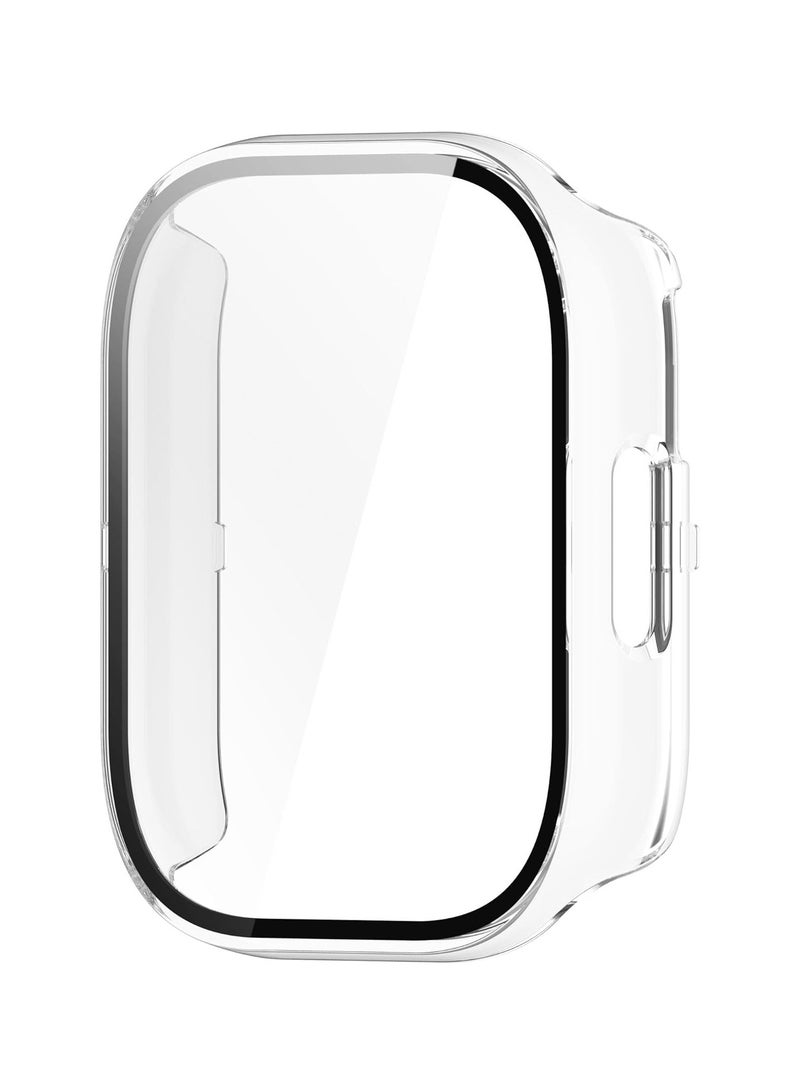 غلاف متوافق مع ساعة ريدمي واتش 5 أكتيف، غلاف واقٍ صلب من البولي كربونات مقاوم للصدمات من جميع الجهات مع واقي شاشة، شفاف - Image 5