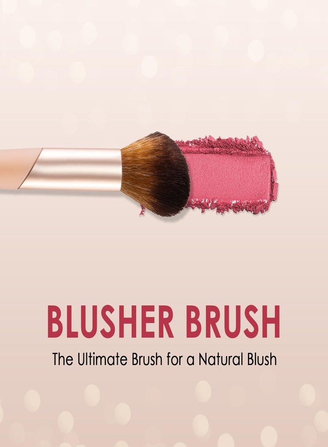 جلام 21 فرشاة كريم الأساس وفرشاة أحمر الخدود من Glam21 Lord Of The Brushes | شعيرات فائقة النعومة لدمج مثالي | لمسة نهائية طبيعية ناعمة | متينة وتدوم طويلاً | مقبض سهل التحكم | عبوة من قطعتين - Image 2