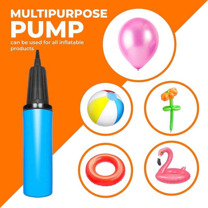 TIALLY Hand Air Pump for Balloons - 9" Portable Manual Balloon Pump, Mini Hand Pump for Inflatables, Pool Floats, Party Garlands, Exercise and Yoga Balls - Image 5
