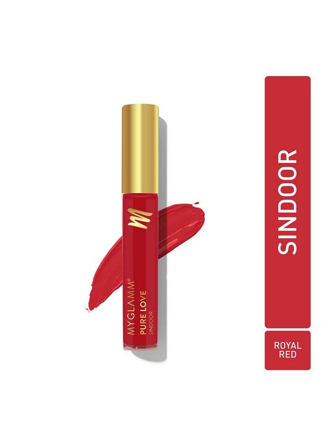 MyGlamm Pure Love Sindoor 4.5Ml ; Royal Red Liquid Sindoor ; Matte Finish Long Lasting & Smudge Proof ; Vegan & Parabenfree - Image 3