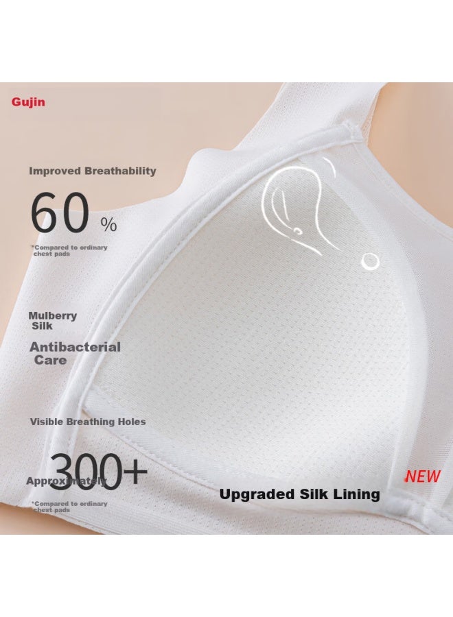 Gujin 2-pack Girls' Bras, Wire-free Vest Bras For Adolescents, Development Period, Age 13, High School Sports Underwear - Image 3