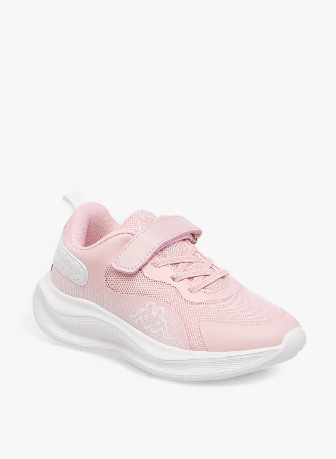 Kappa Girls' Panelled Sports Shoes with Hook and Loop Closure