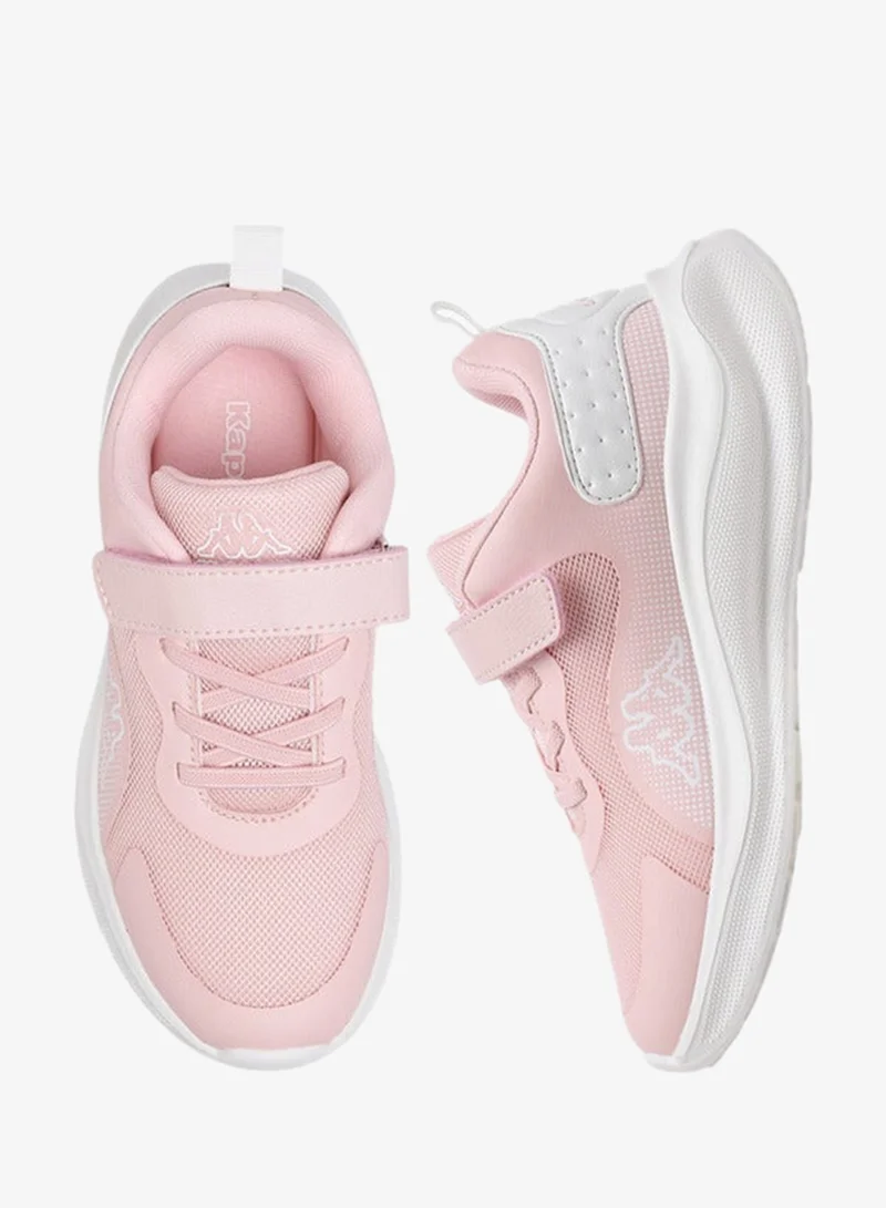 Kappa Girls' Panelled Sports Shoes with Hook and Loop Closure