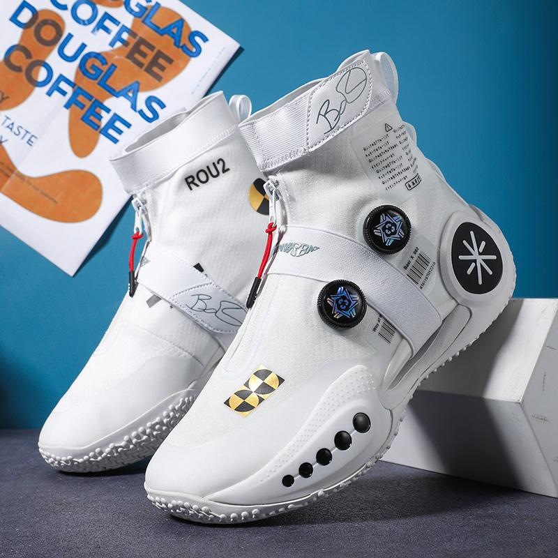 Wade 9 Gray Kids Basketball Shoes Men'S 2025 Practical Anti-Slip Wear-Resistant Luminous Sports Shoes Children'S Sneakers With Sound - Image 4